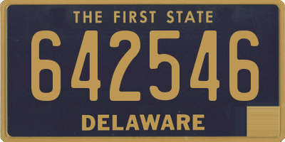 DE license plate 642546