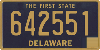 DE license plate 642551
