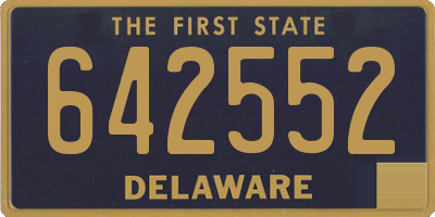 DE license plate 642552