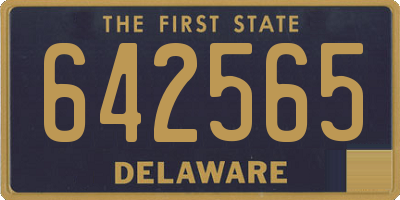 DE license plate 642565