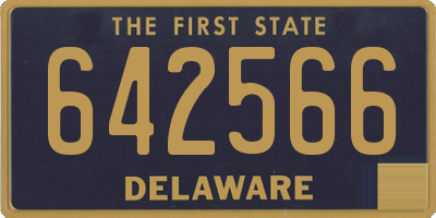 DE license plate 642566