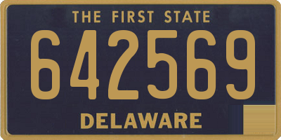 DE license plate 642569