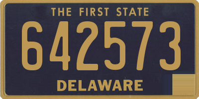 DE license plate 642573
