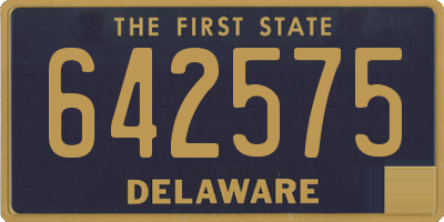 DE license plate 642575