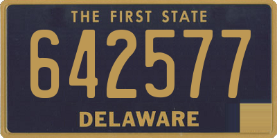 DE license plate 642577