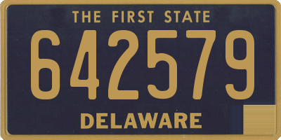 DE license plate 642579