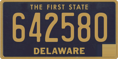 DE license plate 642580
