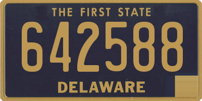 DE license plate 642588