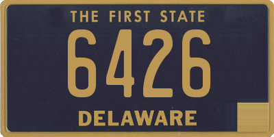 DE license plate 6426