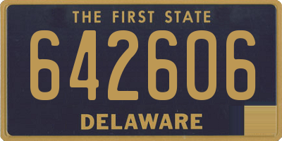 DE license plate 642606