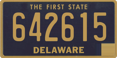 DE license plate 642615