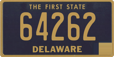 DE license plate 64262