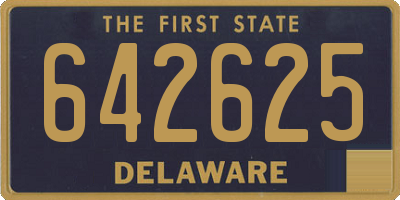 DE license plate 642625