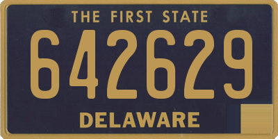 DE license plate 642629