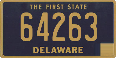 DE license plate 64263