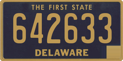 DE license plate 642633