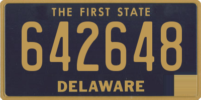 DE license plate 642648
