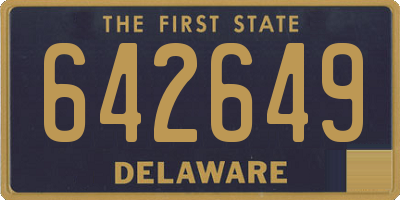 DE license plate 642649