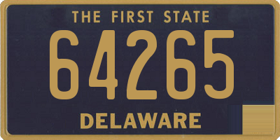 DE license plate 64265