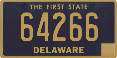 DE license plate 64266