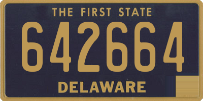 DE license plate 642664