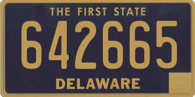 DE license plate 642665