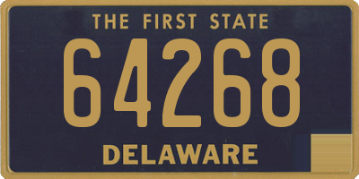 DE license plate 64268