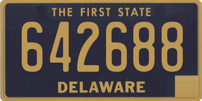 DE license plate 642688