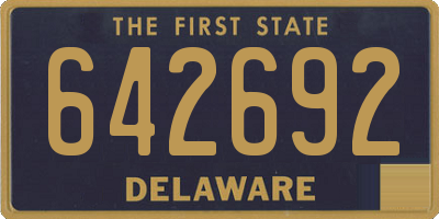 DE license plate 642692