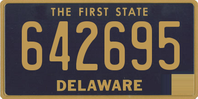 DE license plate 642695
