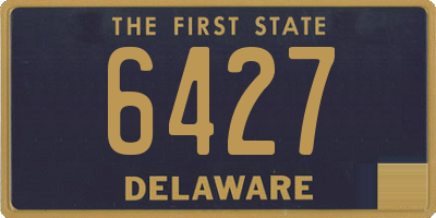DE license plate 6427