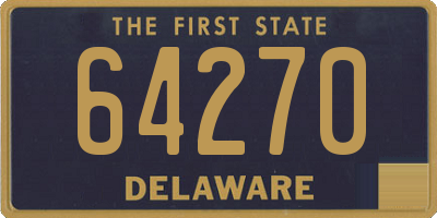DE license plate 64270