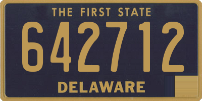 DE license plate 642712