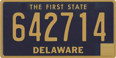 DE license plate 642714