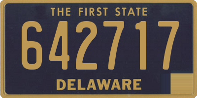 DE license plate 642717