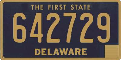 DE license plate 642729