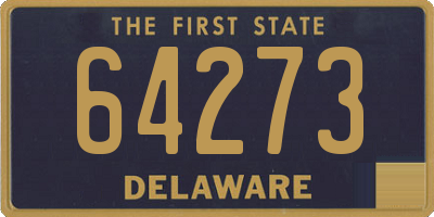 DE license plate 64273