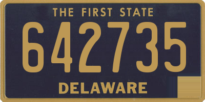 DE license plate 642735