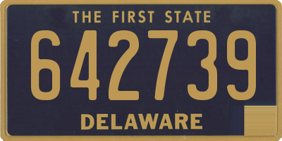 DE license plate 642739