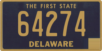 DE license plate 64274