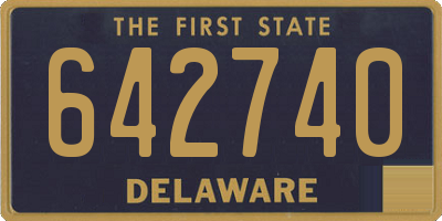 DE license plate 642740
