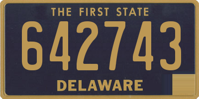 DE license plate 642743