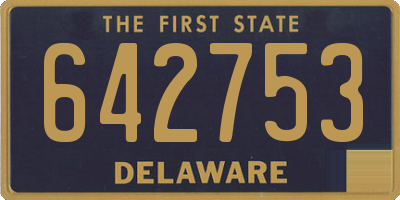 DE license plate 642753