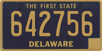 DE license plate 642756