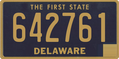 DE license plate 642761