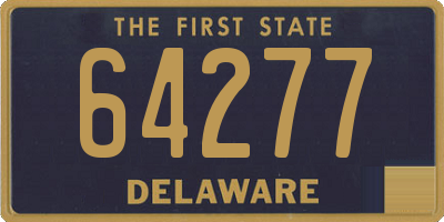 DE license plate 64277