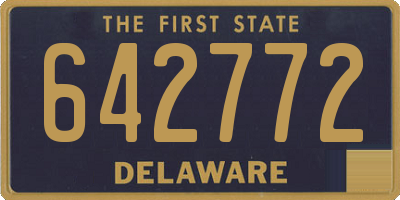 DE license plate 642772