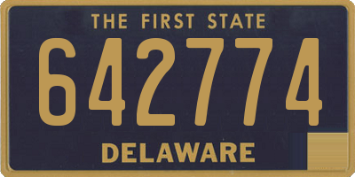 DE license plate 642774