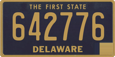 DE license plate 642776