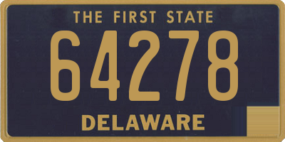 DE license plate 64278